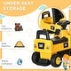 preview thumbnail 3 of 8, Licensed CAT Excavator Ride-On for Toddlers, Interactive Shovel, Stable Design, Comfortable Seat