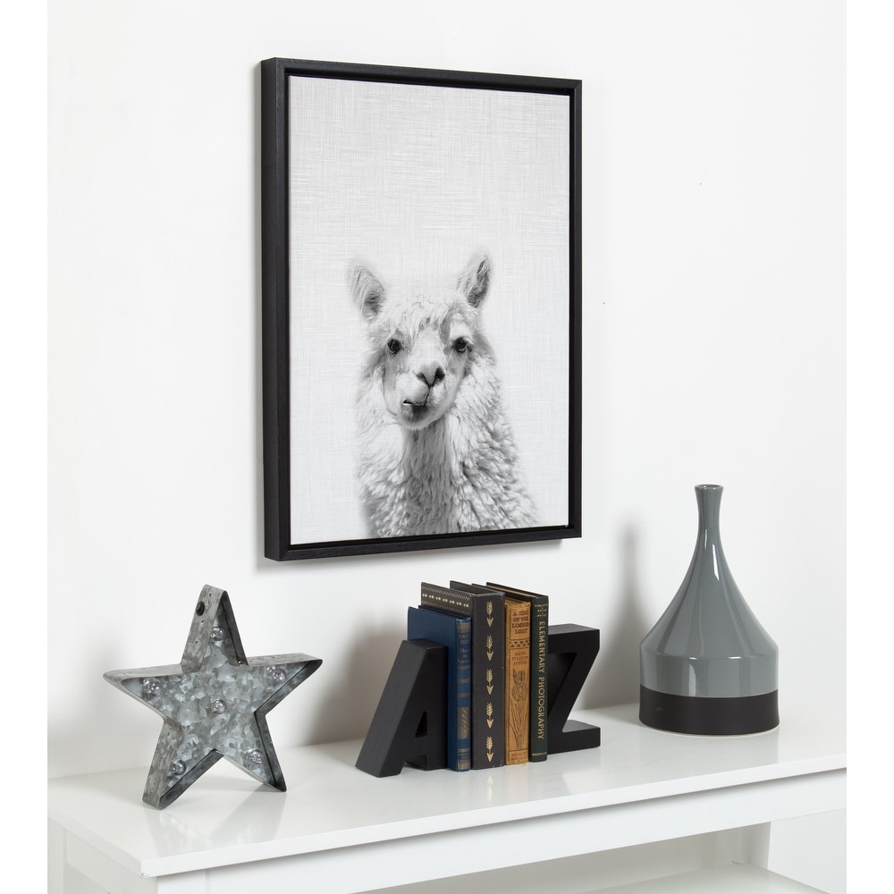 Kate and Laurel Sylvie Animal Portrait Framed Canvas by Simon Te Tai On  Sale Bed Bath  Beyond 13573579