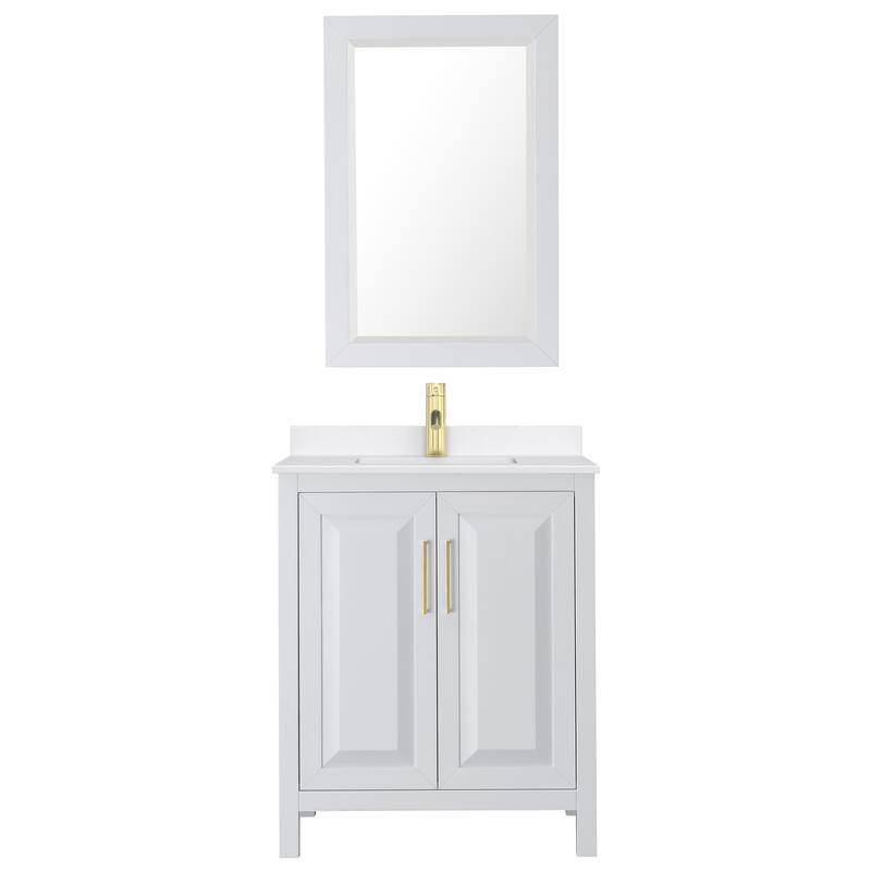 Wyndham Collection WCV252530S-QTZ-UNSM24 Daria 30" Free Standing