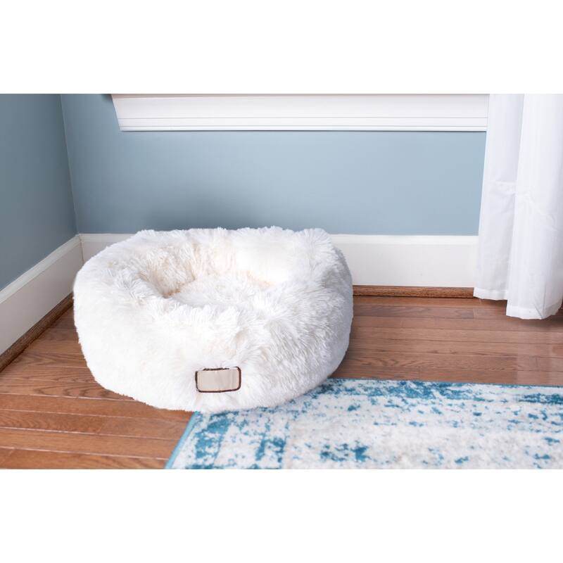 Ultra Plush and Soft Pet cuddle Bed - 22"(L) x 22"(W) x 8"(H)