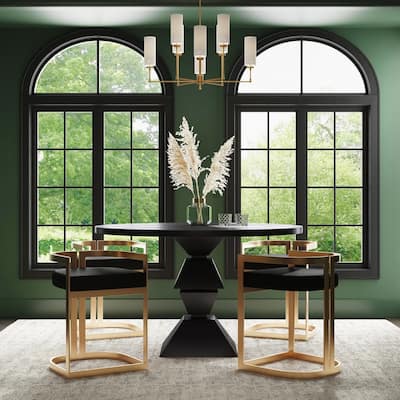 Clarence Faux Leather 23" Dining Stool