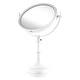 preview thumbnail 11 of 15, Allied Brass Height Adjustable 8 Inch Vanity Top Make-Up Mirror 3X Magnification Matte White
