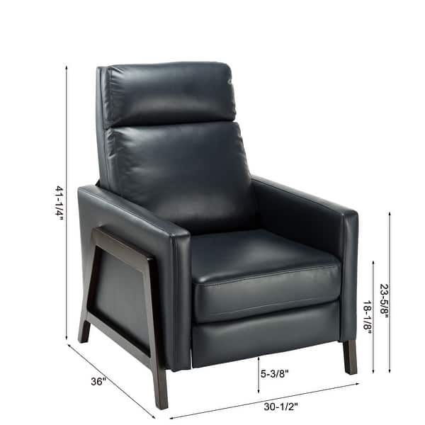 dimension image slide 1 of 3, Milo Modern Push Back Recliner by Greyson Living