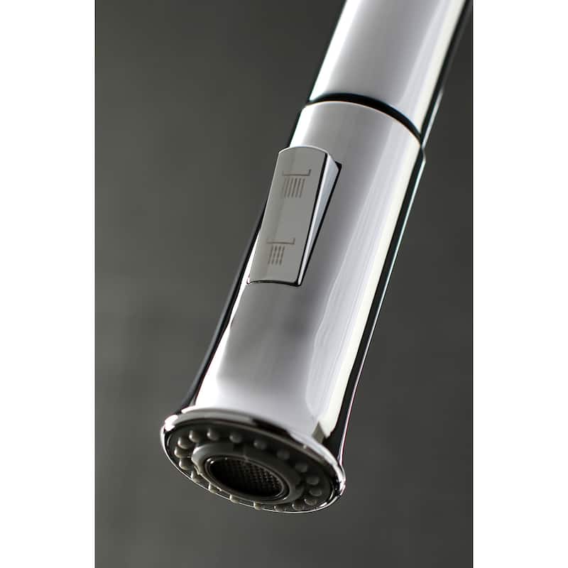 Kingston Brass Continental 1.8 GPM Single Hole Pull Down Kitchen