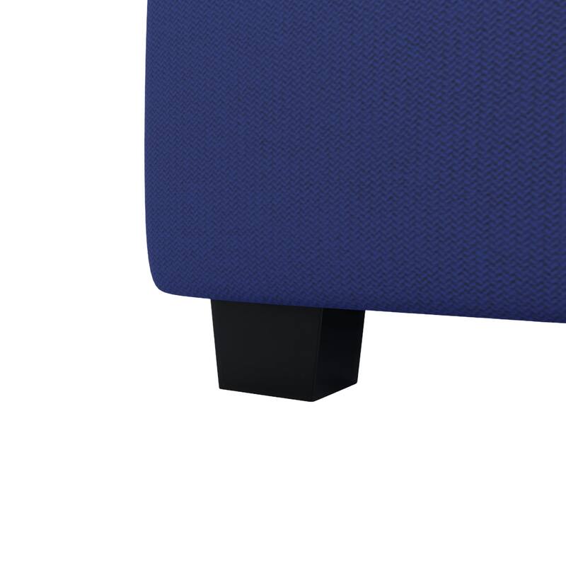 Linen Fabric U Shaped Modular Couch Set with Ottomans and Storage Seats
