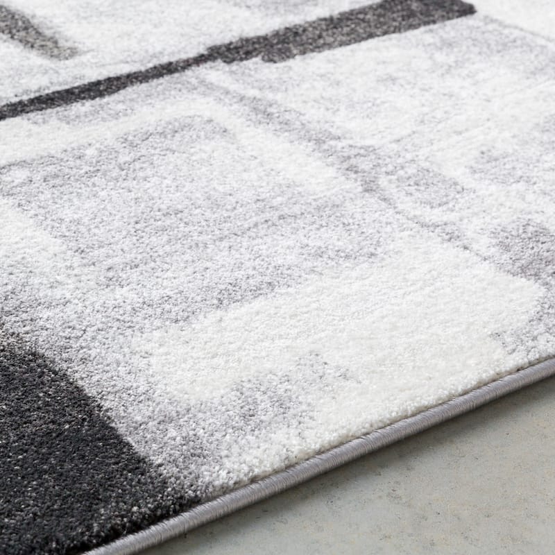 Ryan Modern Squares Abstract Area Rug