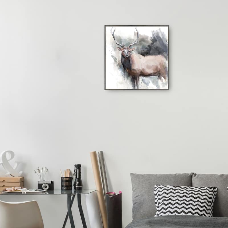 Elk Portrait By Studio Arts Canvas Art Print