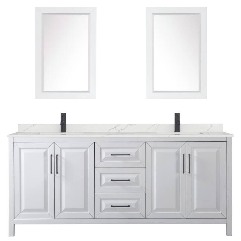Wyndham Collection WCV252580D-QTZ-UNSM24 Daria 80" Free Standing
