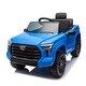 preview thumbnail 41 of 98, 12V Toyota Tundra Electric Ride-On Truck with Remote Control, Three Speeds, LED Lights, and Music for Kids Ages 3-8 Blue