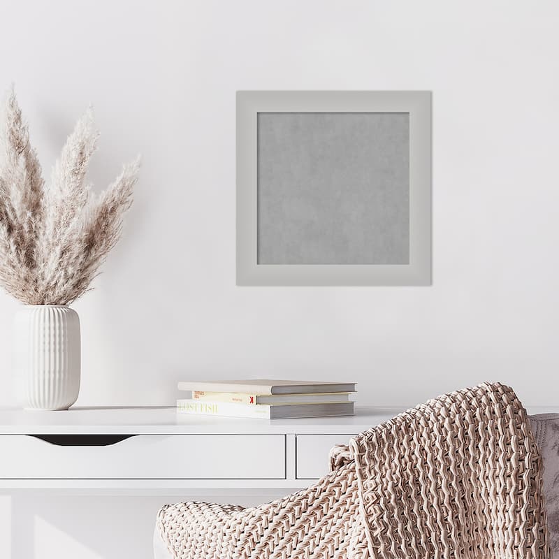 Amanti Art Low Luster Silver Framed Magnetic Board