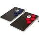 preview thumbnail 1 of 2, Trademark Innovations Portable Aluminum 3' Corn Hole & Bean Bag Toss Set Black - 16 Years and Up