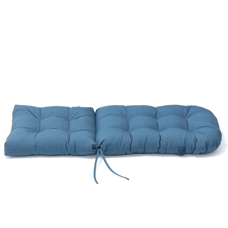 Outdoor Patio Adirondack Rocking Chair Cushions Thickened Chair Pad with Sunbrella