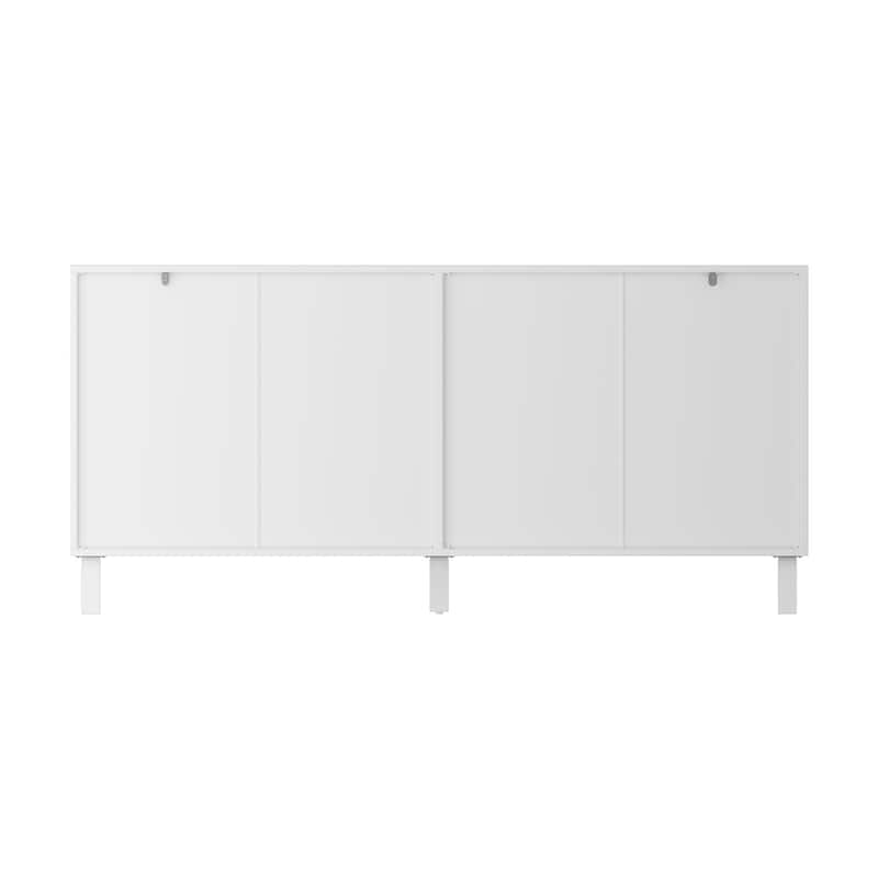Buffet Storage Cabinet with Pine Leg and Adjustable Interior Sideboard - 63"