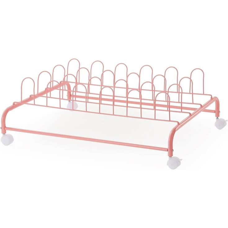 Suprima® Rolling Underbed Shoe Holder with Wheels by DormCo