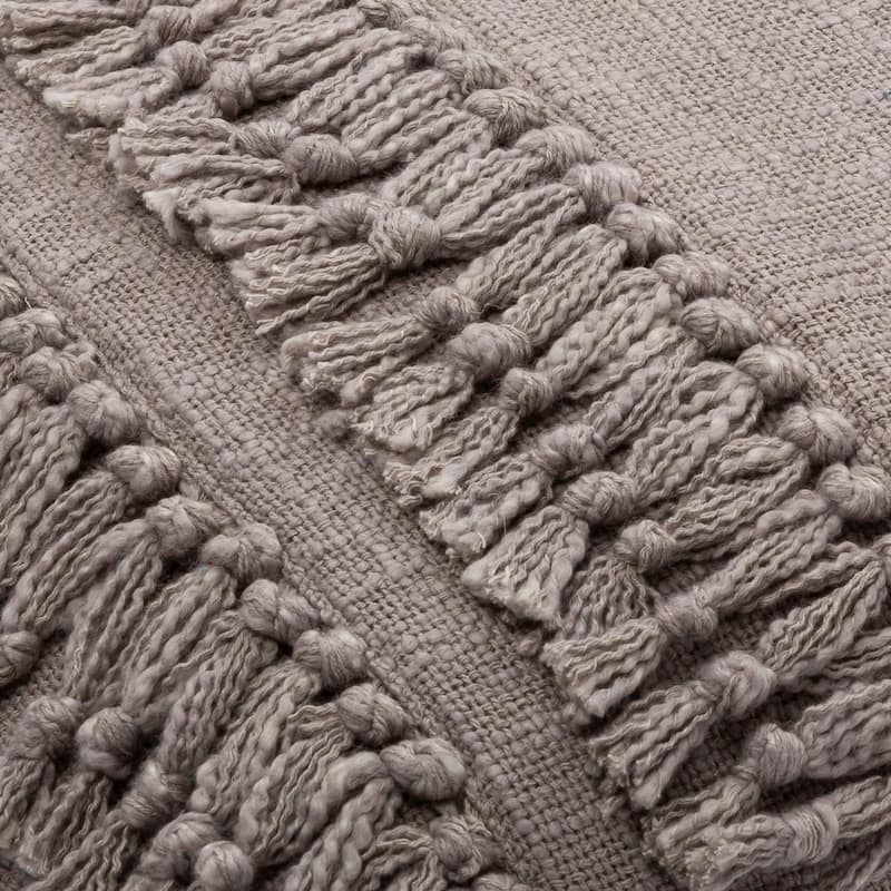 Miloh Tassel Fringe Accent Throw Pillow