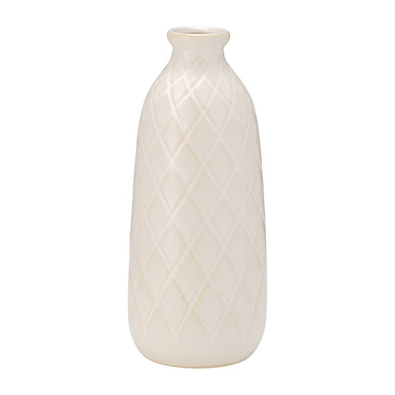 Sagebrook Home Neutral Ceramic Vase