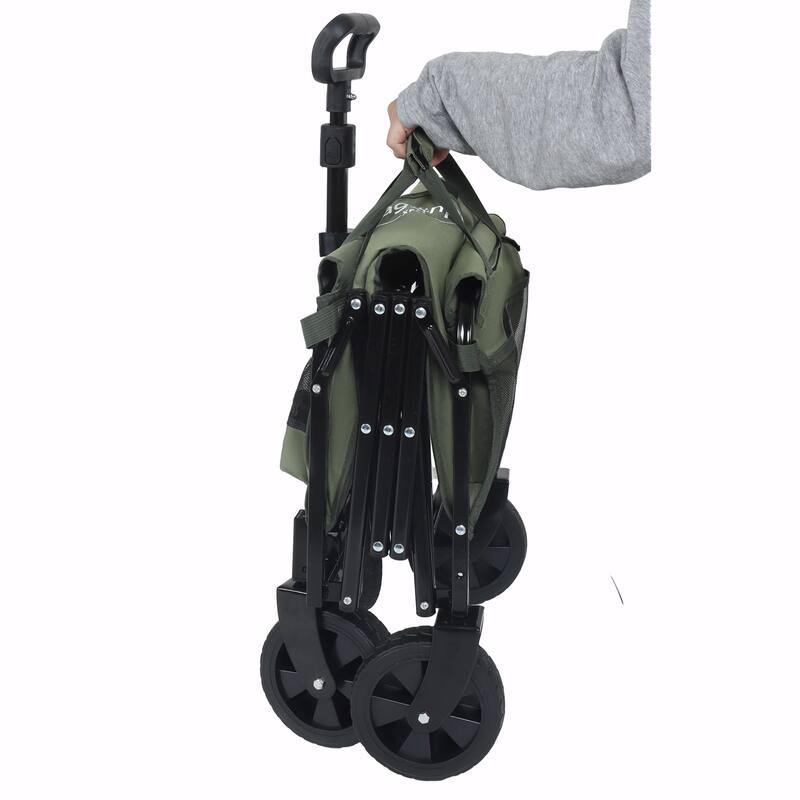 Expandable Dual-Layer Utility Wagon - 100% Extra Space for Convenient Storage