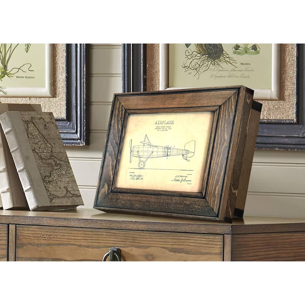 American Furniture Classics Model Picture Frame with Hidden, Locking Gun Concealment Feature