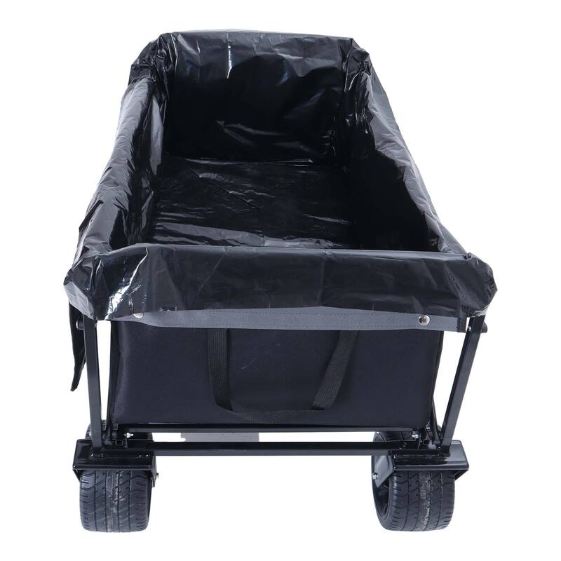 3.1 cu ft. Steel Foldable Wagon Cart
