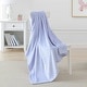 preview thumbnail 4 of 16, Laura Ashley Kids Printed Ultra Soft Plush Throw Blankets Pokey Polka Dot Purple