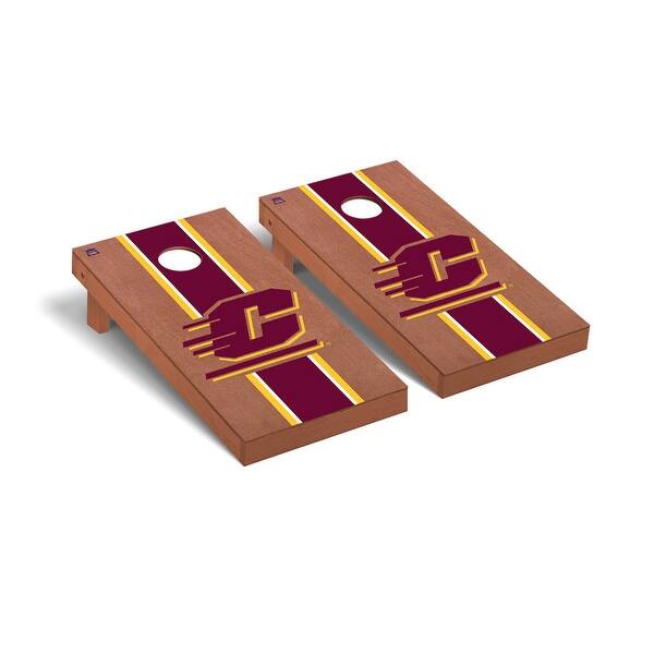 slide 2 of 5, Central Michigan Chippewas 2x4 Pro Cornhole Boards - V6 Include Carrying Case