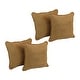 preview thumbnail 21 of 19, Blazing Needles 18-Inch Microsuede Throw Pillows (Set of 4) Camel