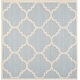 preview thumbnail 81 of 86, SAFAVIEH Handmade Cambridge Rosy Modern Moroccan Wool Rug 6' Square - Light Blue/Ivory