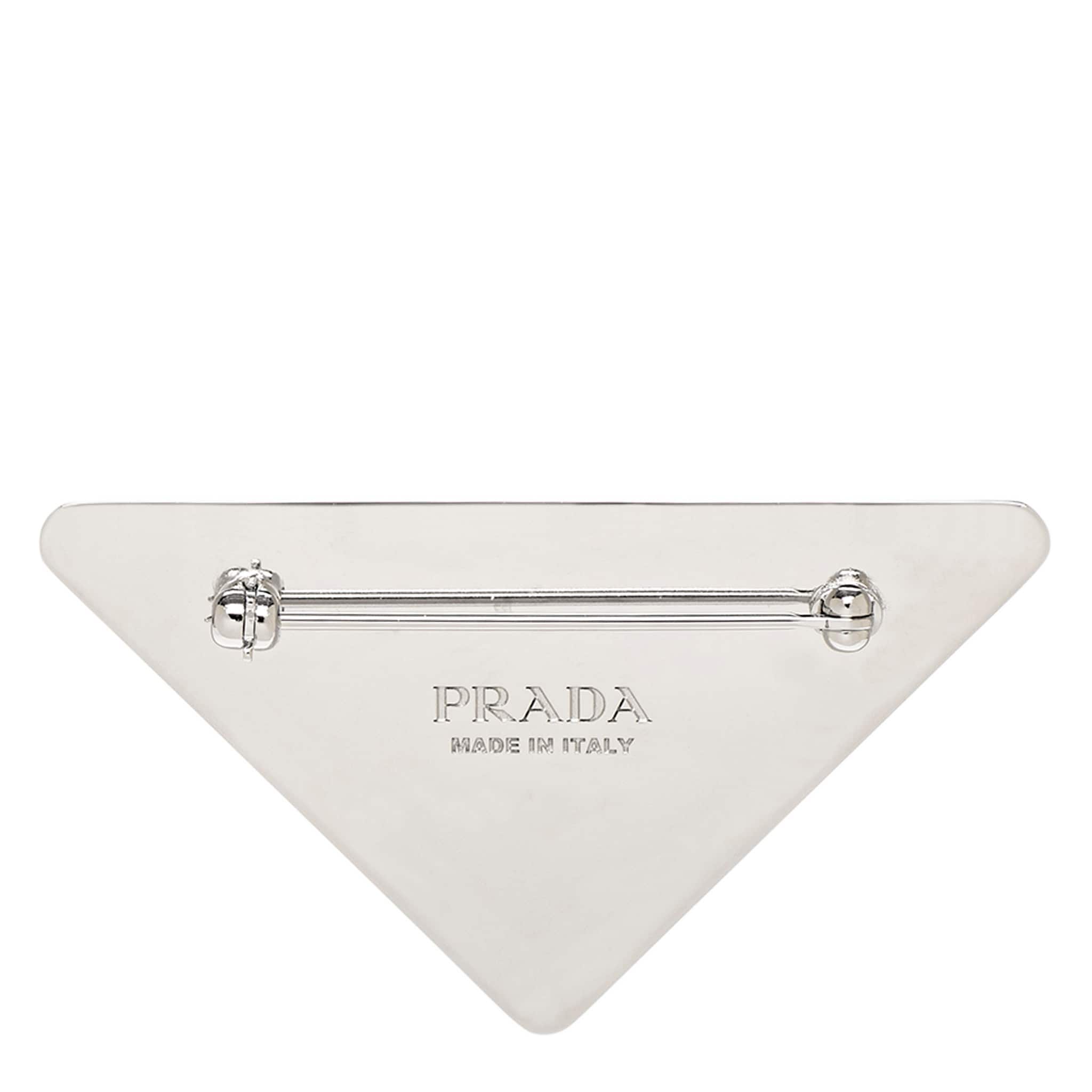 Prada Floral Brooch Pin - Black/Multi - Overstock - 43504394