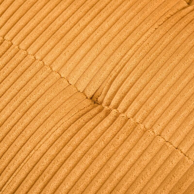 GDFStudio - Corduroy 6-Seater 121.26" Modular U-Shaped Sectional Sofa