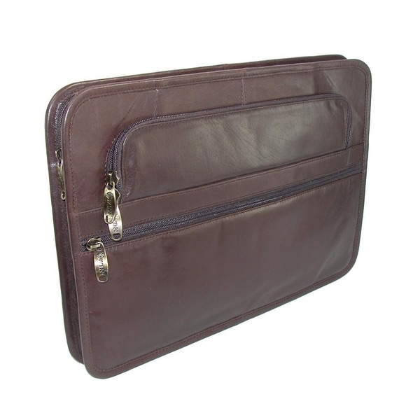 New Winn-International Black Leather Portfolio