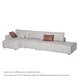 preview thumbnail 11 of 10, 145'' Leath-Aire Sofa Modern Sectional Sofa for Living Room
