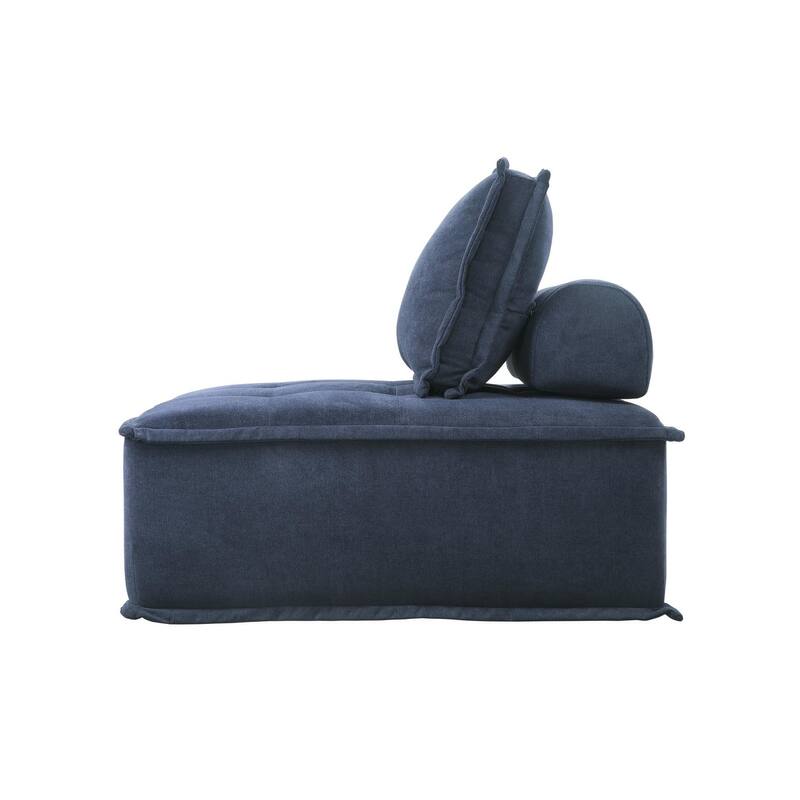 Ulrica Blue Fabric Living Room Set