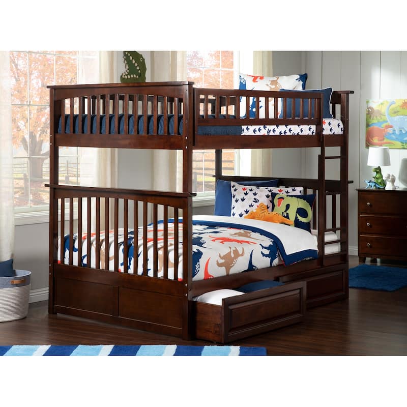 Bunk Bed with Drawers - Charm Design, Sturdy Frame & Turbo Charger