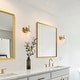 preview thumbnail 2 of 4, Suvy Modern 1-Light Gold Bathroom Vanity Lights Dimmable Wall Sconces - 5'' L x 7'' W x 9.5'' H
