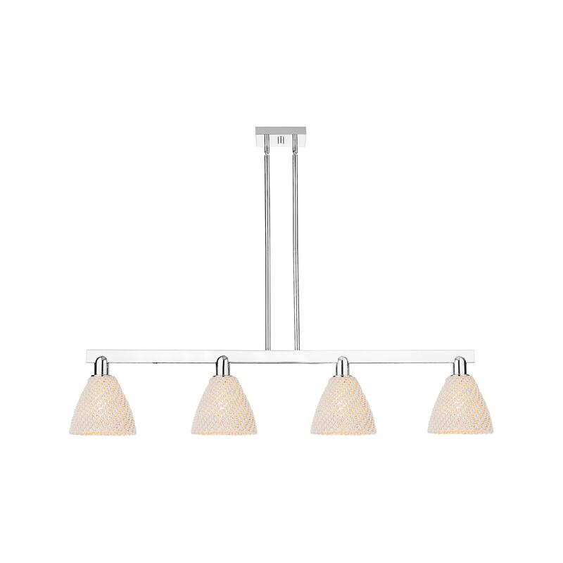 Innovations Lighting 716-4I-10-48 Natural Ballston Dome Linear Natural - Polished Chrome / Natural
