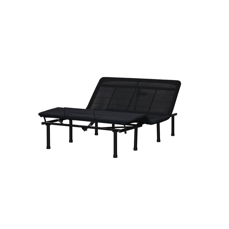 Motorized Adjustable Bed Base with Head and Foot Inclines, Full, Queen, Twin XL, Noise-Free, Quick Assembly