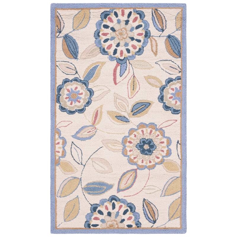 SAFAVIEH Handmade Chelsea Lily Pad French Country Wool Rug