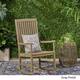 Arcadia Outdoor Acacia Wood Rocking Chair by Christopher Knight Home