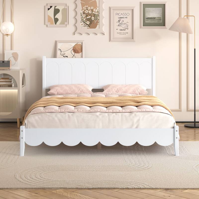 Vintage Style Platform Bed Frame