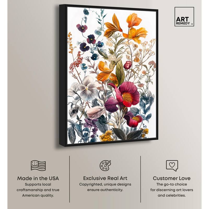 Iris Indigo II Canvas by Art Remedy