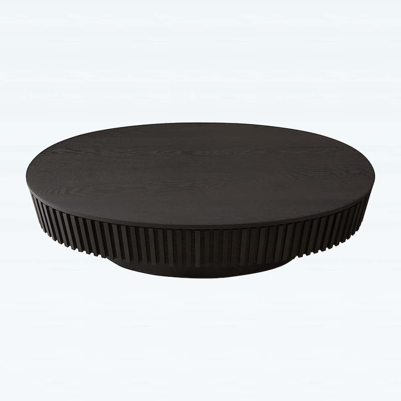 47 Inch Oval Coffee Table with Storage