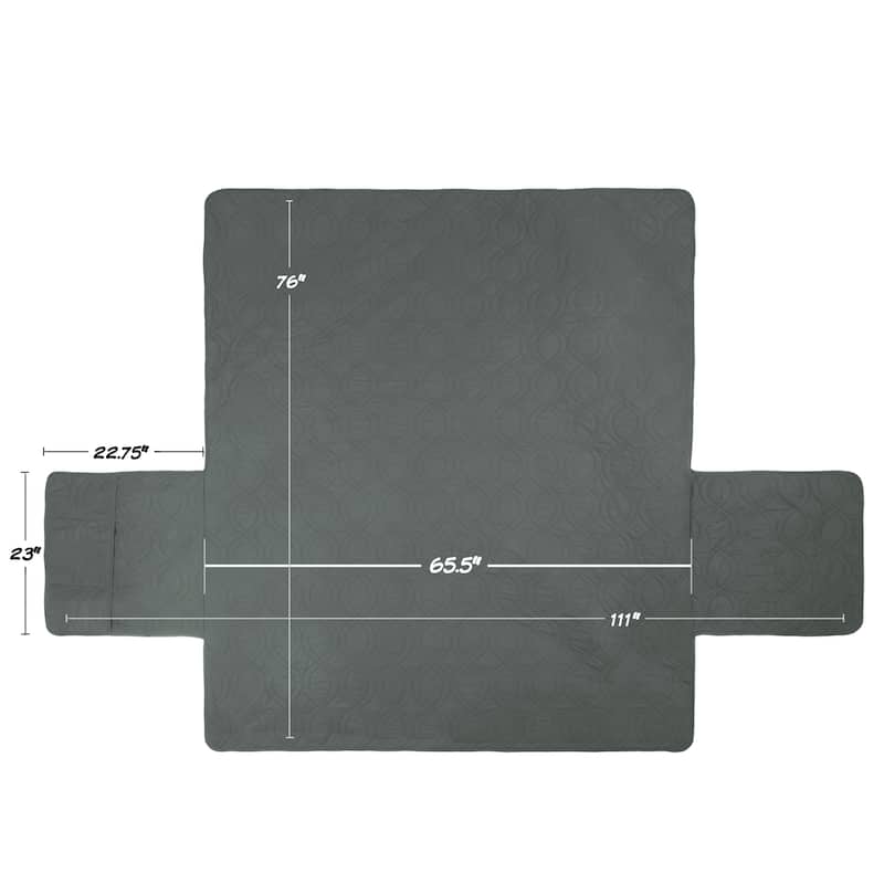 PETMAKER Waterproof Nonslip 3-Cushion Couch Cover for Pets