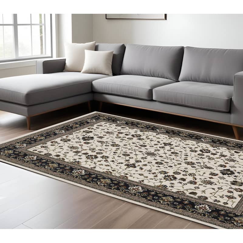 HomeRootsOriental Traditional Runner Area Rug - 116.54' X '78.74' X '0.47