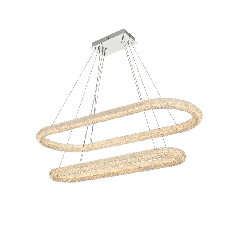 Indigo Home 51 inch Adjustable LED Chandelier - Chrome