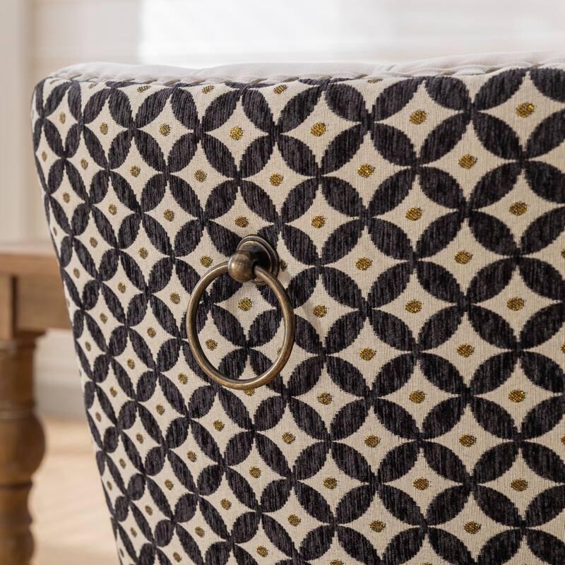 GDF Studio - Nikki Contemporary Wood Velvet Upholstered Dining Chairs with Tufted Design - Set of 2