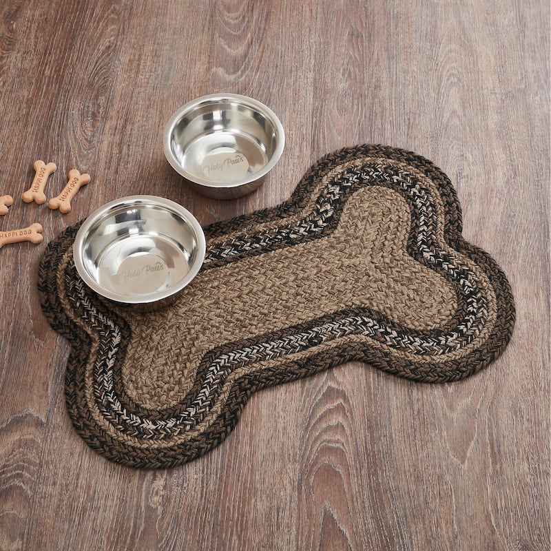 Espresso Indoor/Outdoor Medium Bone Rug 15x23