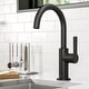 preview thumbnail 102 of 124, Kraus Oletto Single Handle 1-Hole Kitchen Bar Faucet KPF-2822 - 12" Height - MB - Matte Black