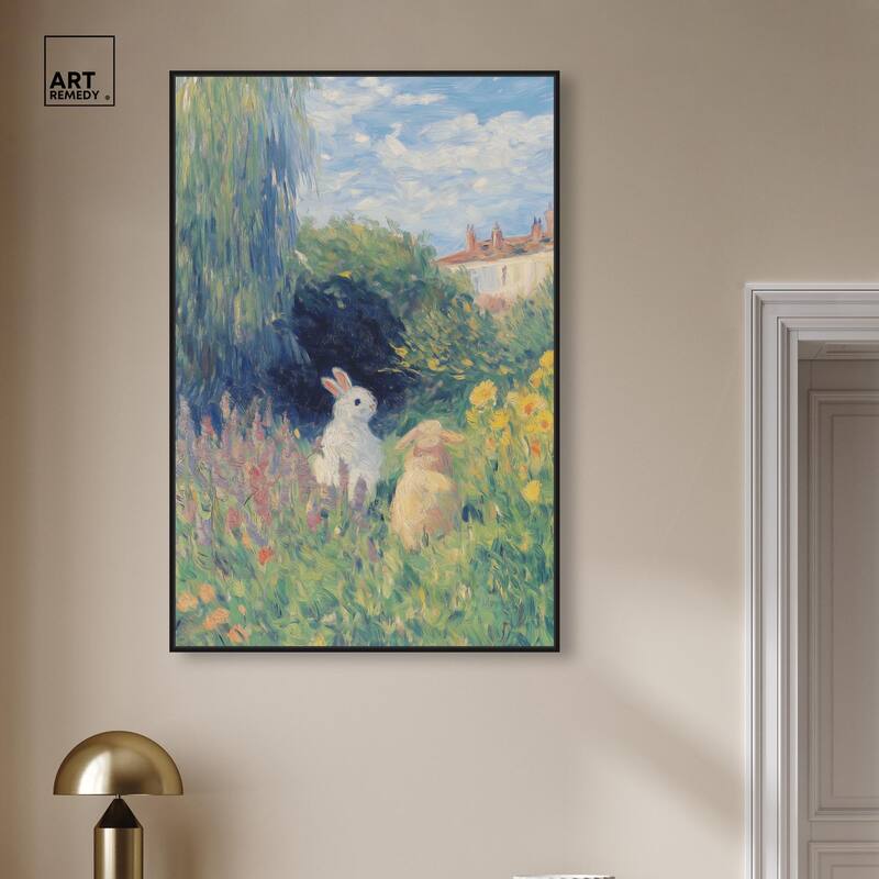 Quiet Gardeners Canvas by Art Remedy