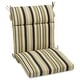 preview thumbnail 2 of 12, 20-inch by 42-inch Three-section Outdoor Seat/Back Chair Cushion Eastbay Onyx