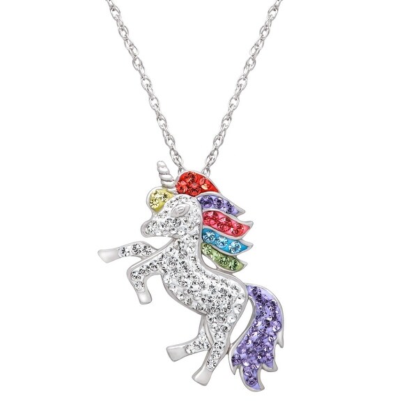 swarovski unicorn pendant